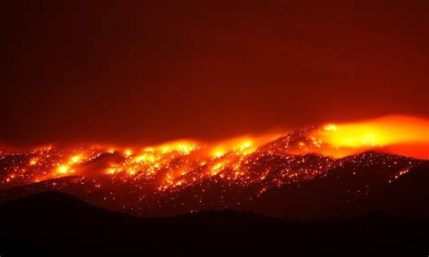 "The size of the 2013 fire in Toiyabe National Forest in Nevada could easily be seen at night ...