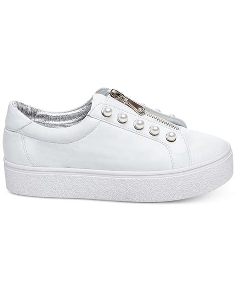 Steve Madden Women's Lynn Platform Sneakers in White - Lyst