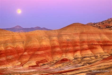 "Painted Hills - Moonrise & Sunset - John Day, Oregon" by Nathan ...