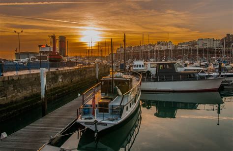 This Picture is of the boat "Sundowner" berthed in Ramsgate Harbour in Kent United Kingdom,, it ...