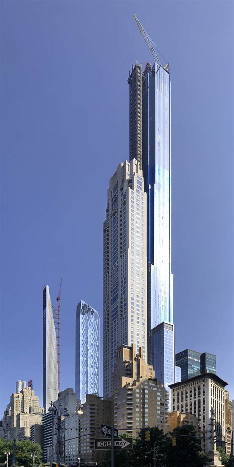 Central Park Tower's Construction Crane Begins Disassembly Above ...