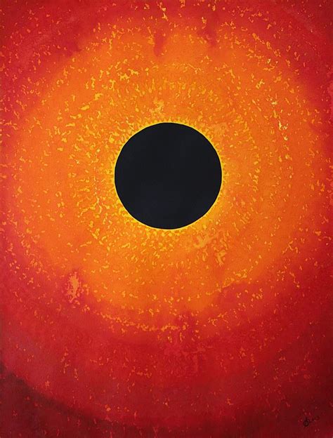 Black Hole Sun Original Painting Painting by Sol Luckman