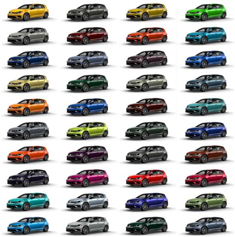 2019 VW Golf R Color Choices Available | 40 Colors on sale now