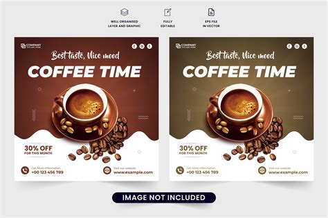 Coffee Promotion Template Vector Design Graphic by iftikharalam ...