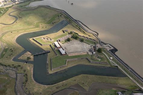 Tilbury Fort aerial image - Essex UK | Aerial images, Star fort, Aerial