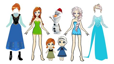 Elsa And Anna Paper Dolls Printable