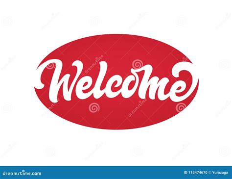 Welcome vector text logo stock vector. Illustration of handmade - 115474670