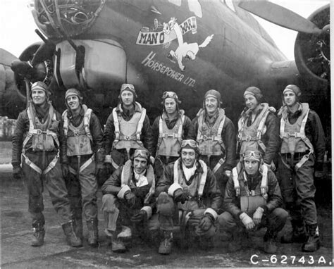 Lt. William Burtt And Crew Of The 322nd Bomb Sq., 91st Bomb Group, 8th ...