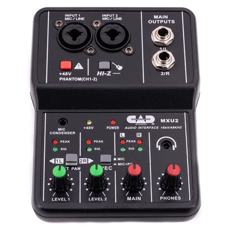 CAD 2 Channel Mixer with Phantom Power - Rock Stock Stores