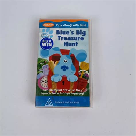 BLUE'S CLUES - Blue's Big Treasure Hunt (VHS, 2000) PAL EUR 11,82 - PicClick FR