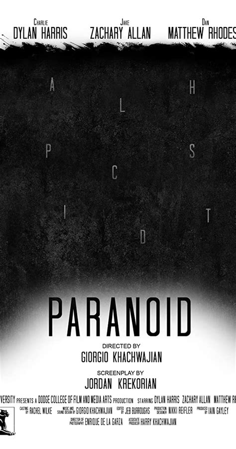 Paranoid (2018) - Full Cast & Crew - IMDb