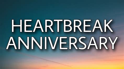 Giveon - Heartbreak Anniversary (Lyrics) - YouTube