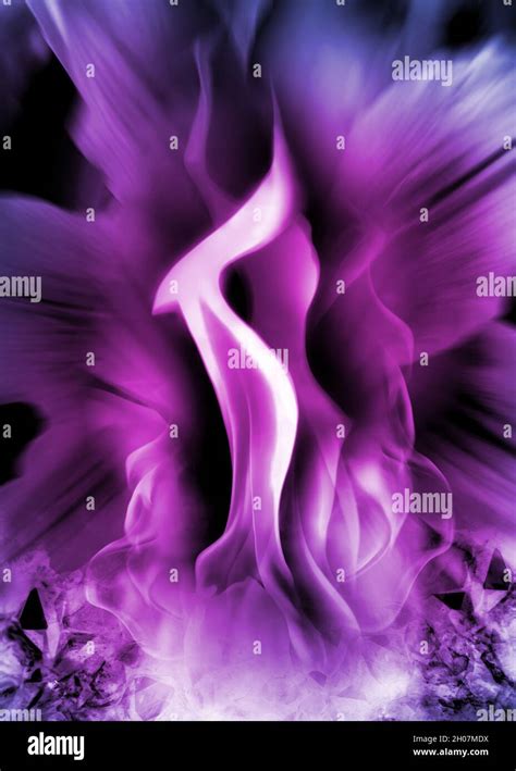 The Violet Flame of Saint Germain (Divine Energy & Transformation Stock Photo - Alamy