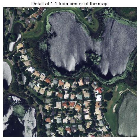 Aerial Photography Map of Heathrow, FL Florida