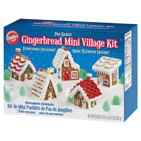 Wilton Gingerbread Mini Village Kit | Gingerbread house kits ...