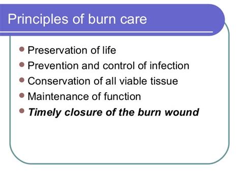 Surgery on Burn Patients