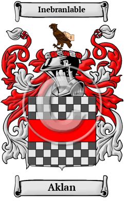 Aklan Name Meaning, Family History, Family Crest & Coats of Arms