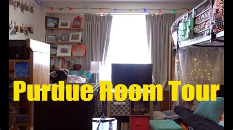 Purdue University Residences Room Tour | A sample double room 2016 ...