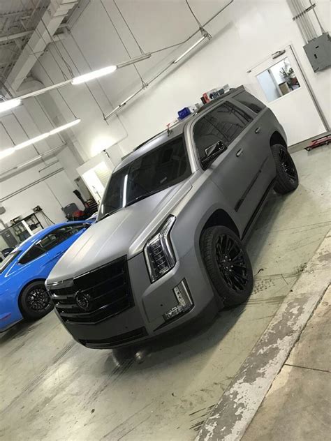 Cadillac Escalade Matte Gray #cadillac #escalade #suv #trucks #luxury # ...