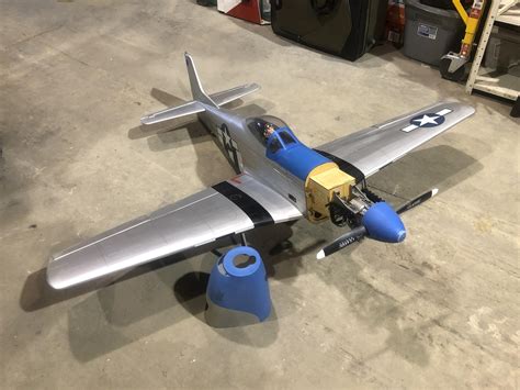 PRICE REDUCED H9 P-51 Mustang Blue Nose - RCCanada - Canada Radio ...