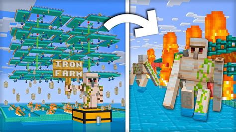 We Built The ULTIMATE IRON FARM in Minecraft