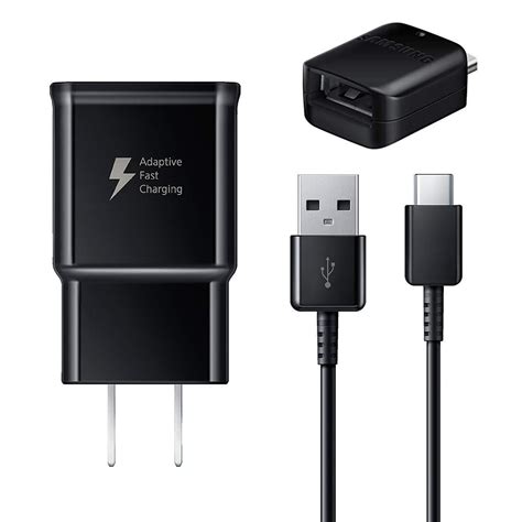 Adaptive Fast Charger [Wall Charger + Type-C USB Cable + OTG Adapter USB-A to USB-C Connector ...