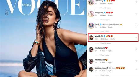 Anushka Sharma's Sultry Cover for Vogue India Makes Virat Kohli Sweat; Indian Skipper Leaves a ...