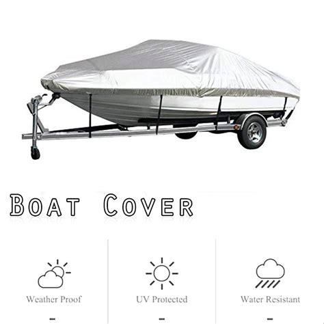 Buy Boat Cover Yacht Outdoor Protection Waterproof Heavy Duty Silver Reflective 300D Oxford ...