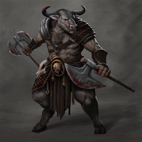 Minotaur Dnd Character Art