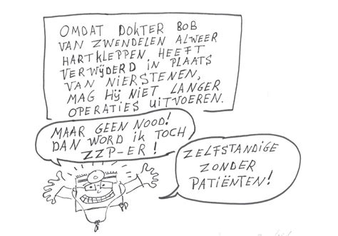 Henk Argeloos & Bob van Zwendelen - Cartoons | Categorie: Vraag en aanbod - Cartoon: ZZP-er