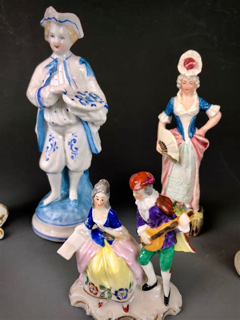 Instant Collection of Antique Figurines, Statuettes, Match Holder ...