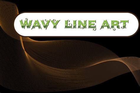 Wavy Line Art Graphic by prosadroy85 · Creative Fabrica