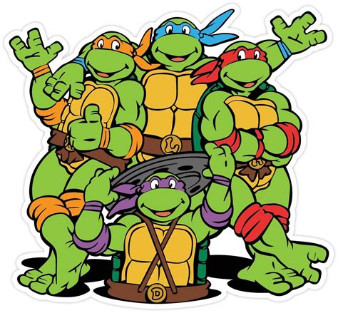 Teenage Mutant Ninja Turtles Cartoon Vinyl Sticker Decal WALL *SIZES* | eBay