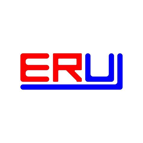 ERU letter logo creative design with vector graphic, ERU simple and ...