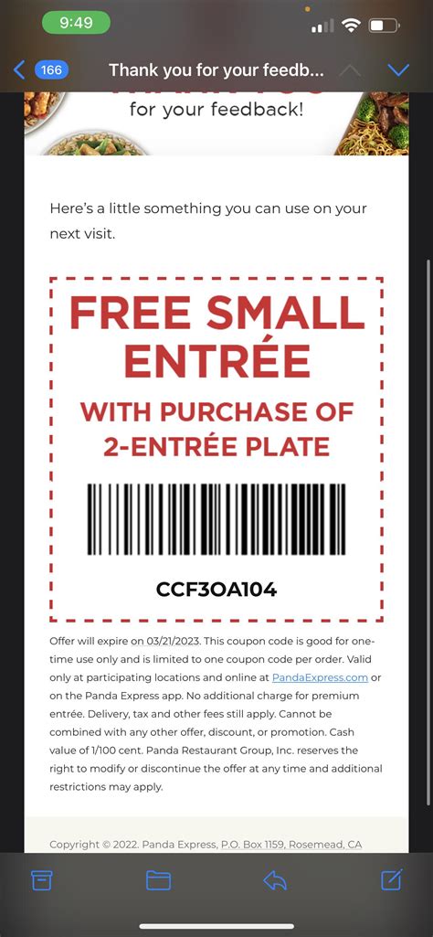 Panda Express coupon : r/Freefood