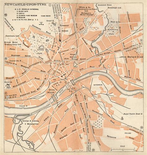 Newcastle upon Tyne Map - Newcastle upon Tyne UK • mappery