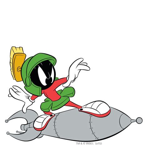 Marvin the martian riding rocket statuette – Artofit