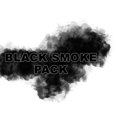 Black Smoke Cloud Overlay Bundle, Transparent Background, Banners Digital Download Print Art ...