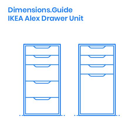 IKEA Alex Drawer Unit Dimensions & Drawings | Dimensions.Guide