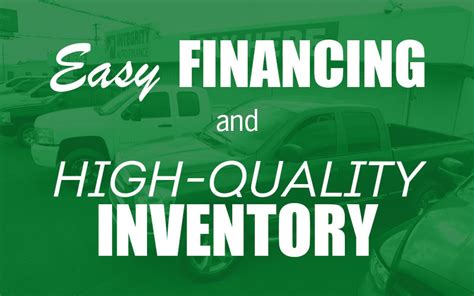 Easy Financing & Quality Inventory | Integrity Auto Finance