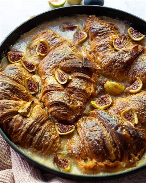 Bread and Butter Pudding with Croissants | Dill and Thyme