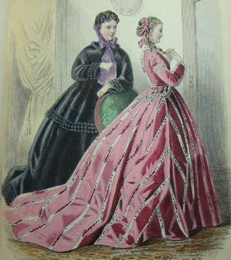 1866 Fashion Plate thebarringtonhouse.org Victorian Era Fashion, 1800s ...