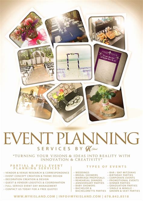 Image result for brochure for event planning | Event planning brochure, Event planning flyer ...