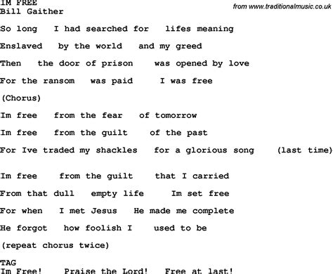 Free Printable Gospel Music Lyrics - Free Printable