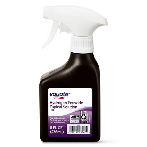 Equate 3% Hydrogen Peroxide Topical Solution Antiseptic Spray, 8 fl oz ...