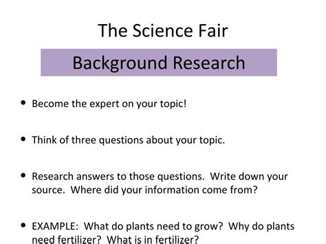 PPT - The Science Fair PowerPoint Presentation, free download - ID:2034501