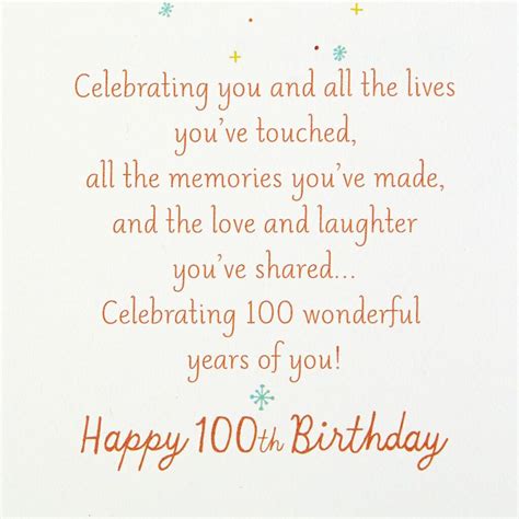 Birthday Card For 100 Year Old Woman - Birthday Wishes