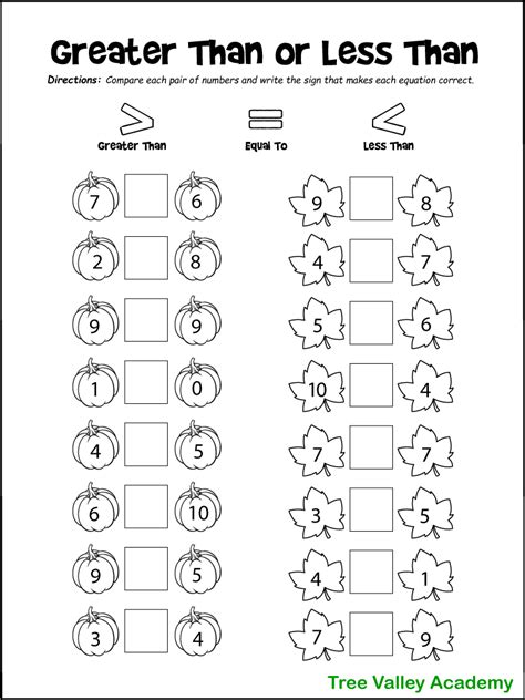 Fall Math Worksheets for Kindergarten, Preschool & 1st Grade in 2024 ...