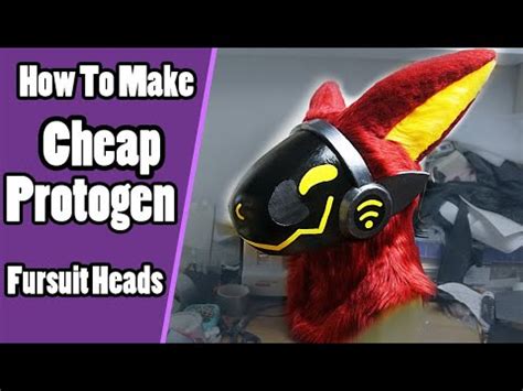 How To Make A Cheap Protogen Fursuit Head + PDF Template | Fursuit Tutorial - YouTube