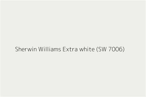 Sherwin Williams Extra White (SW 7006) Paint Color Codes,, 46% OFF